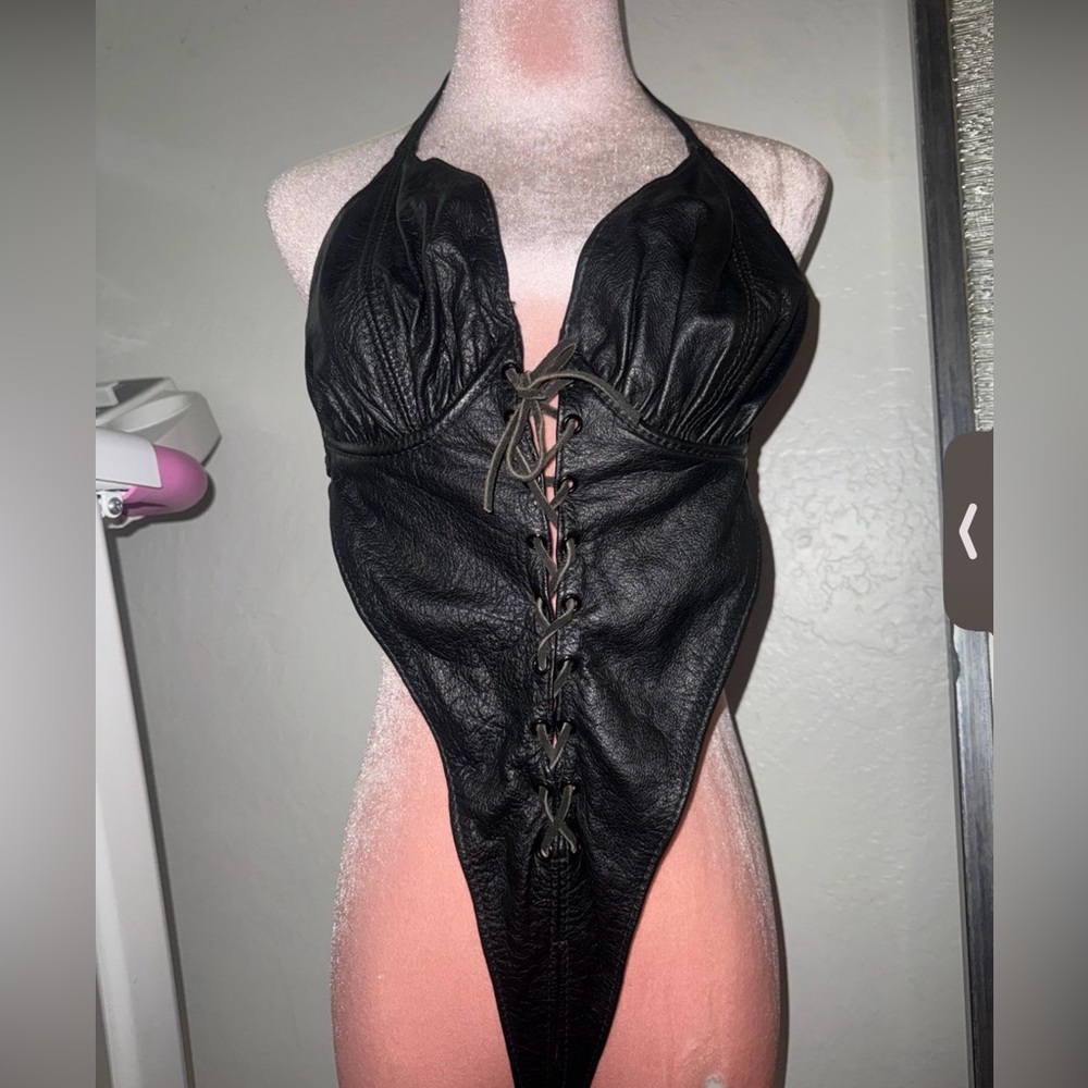 Real Leather Body suit